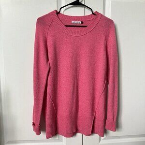 Zaket & Plover Sweater Womens‎ S Pink Knit Merino Wool Cotton Oversized